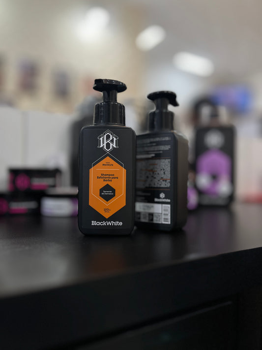Shampoo Esfoliante para Barba Black White